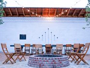 White Brick Wall, Red Brick Fire Pit
Site
Solomon Colors
