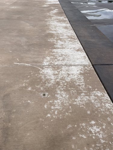 Colored Broom Finish Pool Deck, Efflorescence, Rain Damage
Site
Solomon Colors
